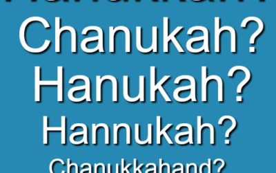 Chanukah Spelling